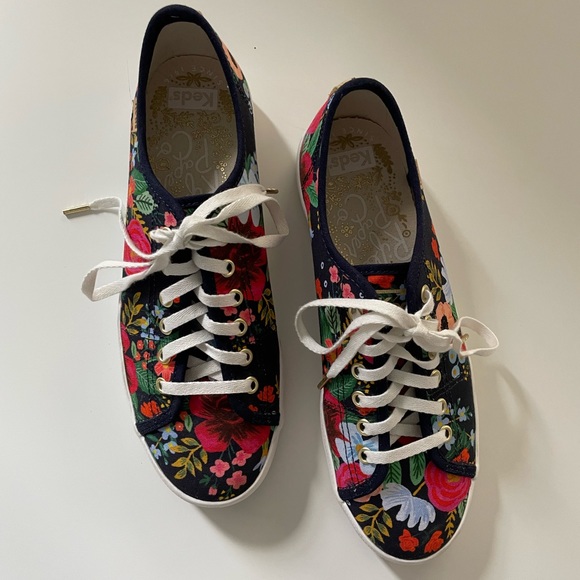 Keds Shoes - Women’s Keds x Rifle Paper Co. size 7, navy blue floral